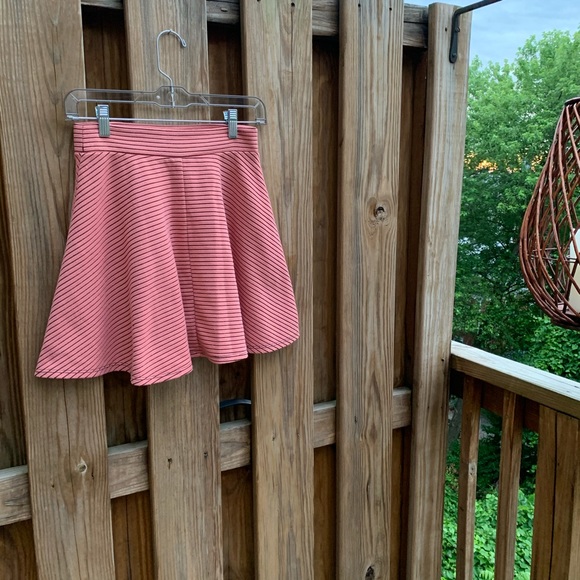 Xhilaration Striped Skater Miniskirt - Picture 3 of 5